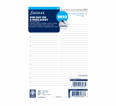 Agendavulling 2023 - Filofax A5 - One Day on A Page Diary - 23-68515