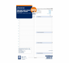 Agendavulling 2023 - Filofax A4 - One Day on A Page Business Diary - 23-68719